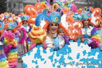 KAART. Wanneer trekt de feestelijke carnavalstoet door de straten van jouw gemeente?