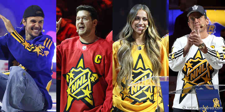 Justin Bieber, Michael Buble, & More Kick Off NHL All-Star Weekend in Toronto, Serving as Celebrity Captains!