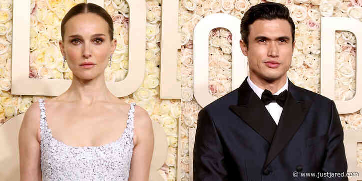 'May December' Stars Natalie Portman, Julianne Moore, & Charles Melton Look Elegant at Golden Globes 2024