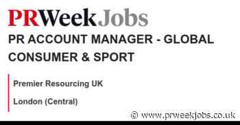 Premier Resourcing UK: PR ACCOUNT MANAGER - GLOBAL CONSUMER & SPORT