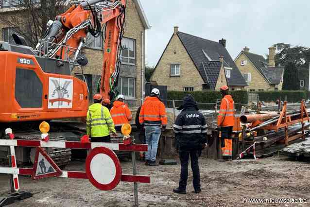 Arbeider (50) zwaargewond na ongeval in werfput: “Man kreeg betonnen rioleringsbuis tegen hoofd”