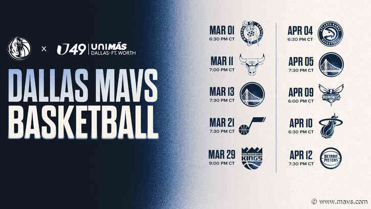 Dallas Mavericks to Broadcast Games in Spanish on UniMás 49