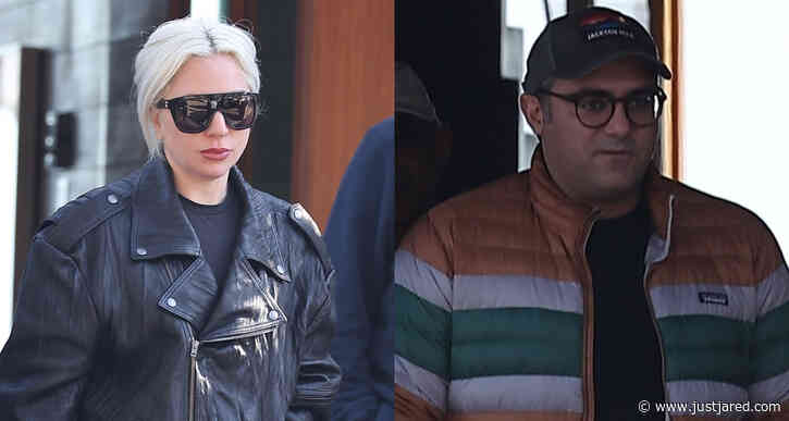 Lady Gaga Wears All Black Outfit While Shopping with Boyfriend Michael Polansky in Malibu