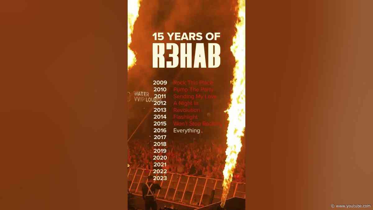 15 YEARS OF R3HAB 🔥 Which is your favourite?