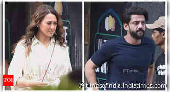 Sonakshi-Zaheer spotted shooting in the city