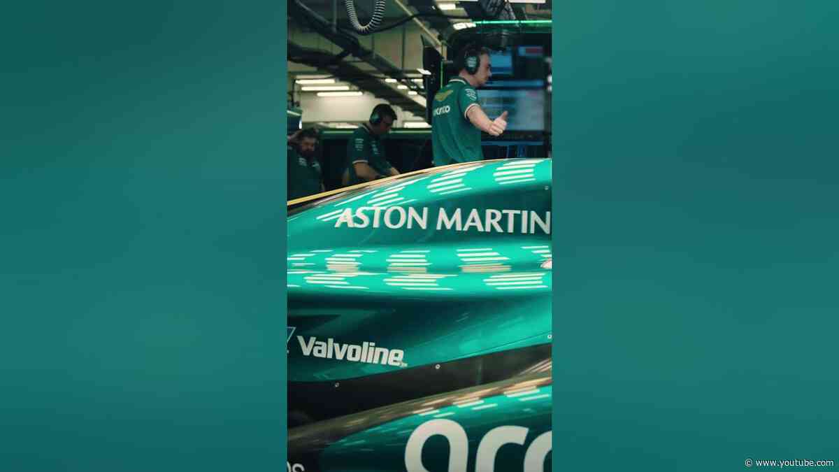 A racing icon. 💚 #astonmartin
