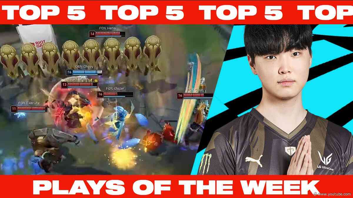 CHURCH OF CHOVY! 5-Man Azir Scoop | TOP 5 Plays of the Week