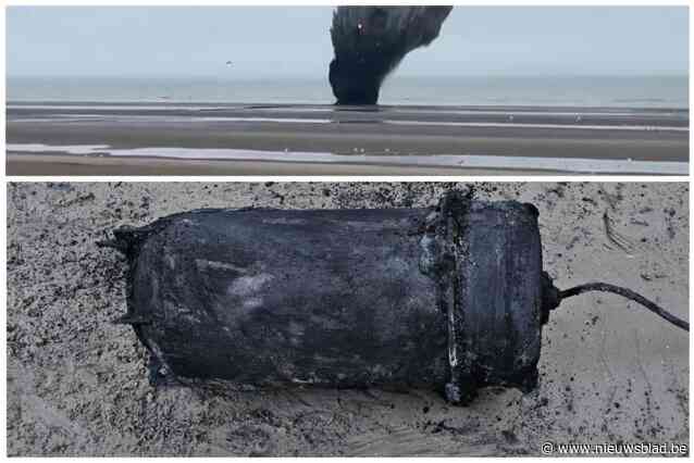 DOVO brengt al drie dagen op rij bommen tot ontploffing op strand Koksijde: “Er volgen er wellicht nog”