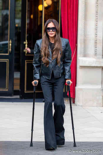 Why Victoria Beckham is attending fashion week on crutches