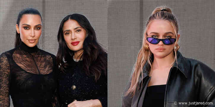 Kim Kardashian, Salma Hayek, Joey King & More Attend Balenciaga Paris Fashion Week Show