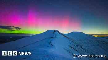 Northern Lights illuminate the skies across Wales