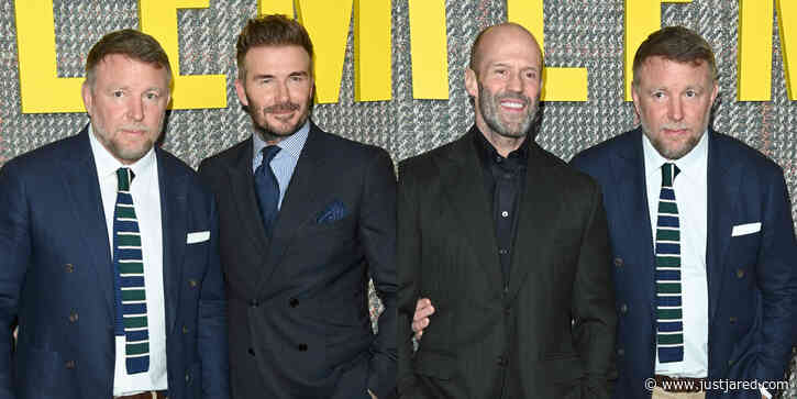 David Beckham & Jason Statham Support Pal Guy Ritchie at UK Premiere of Netflix Series 'The Gentlemen'