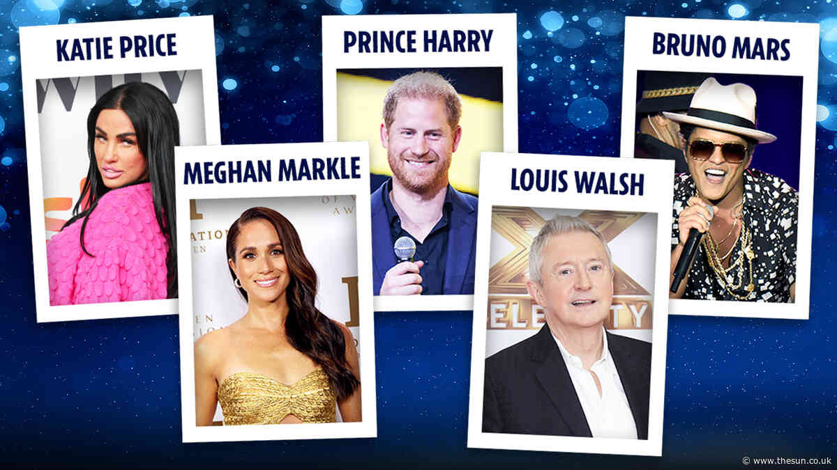 Celebs’ secret real names revealed – from Katie Price to the Duchess of Sussex, who wasn’t born Meghan Markle