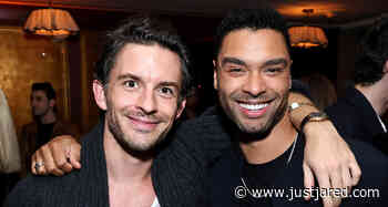 Jonathan Bailey & Rege Jean Page Have 'Bridgerton' Reunion at CAA Pre-Oscars Party!