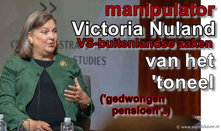 Victoria Nuland ontslagen.. *opluchting*…