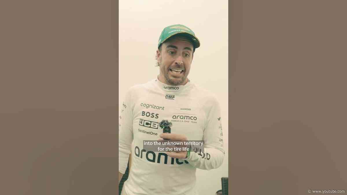 Fernando debriefs his top 5 finish in Jeddah. 🎤 #F1 #fernandoalonso #saudiarabiangp