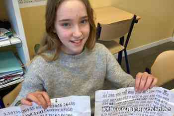 Anna (11) kent getal pi tot bijna 500 cijfers na de komma: “Getal opzeggen duurt zo’n 25 minuten”