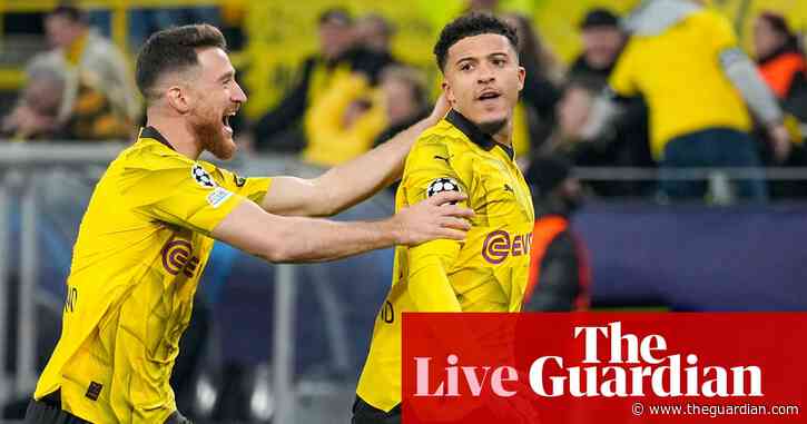 Borussia Dortmund 2-0 PSV Eindhoven (agg 3-1): Champions League last 16, second leg – as it happened