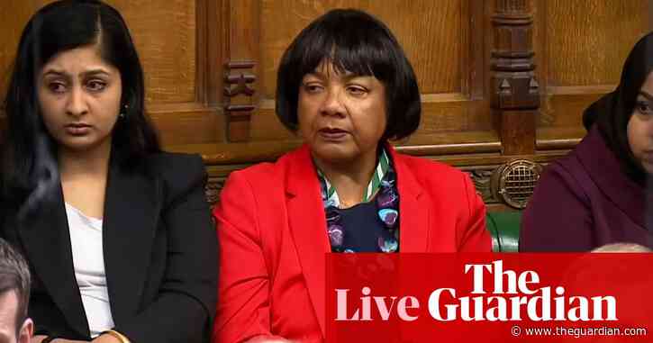 Angela Rayner calls for Diane Abbott to have Labour whip restored – UK politics live