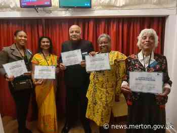 Merton Community Champions recognised by the Mayor of London and at the House of Lords