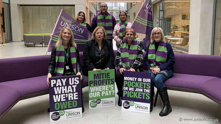 Dudley MP raises Mitie strikers’ struggle in the Commons