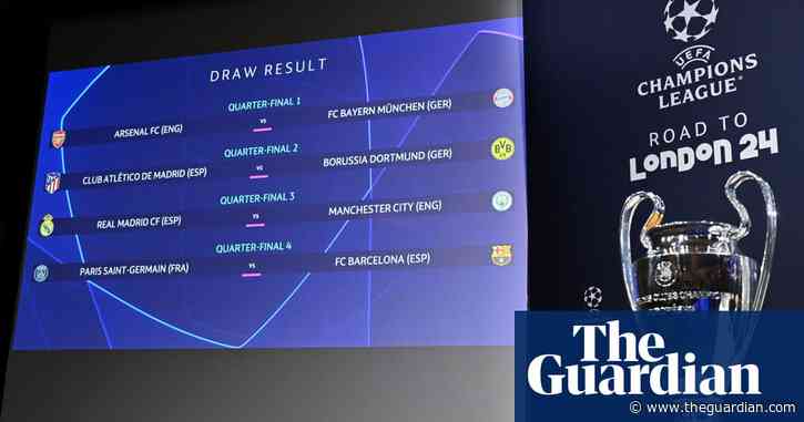 Champions League draw: Arsenal face Bayern as Manchester City land Madrid