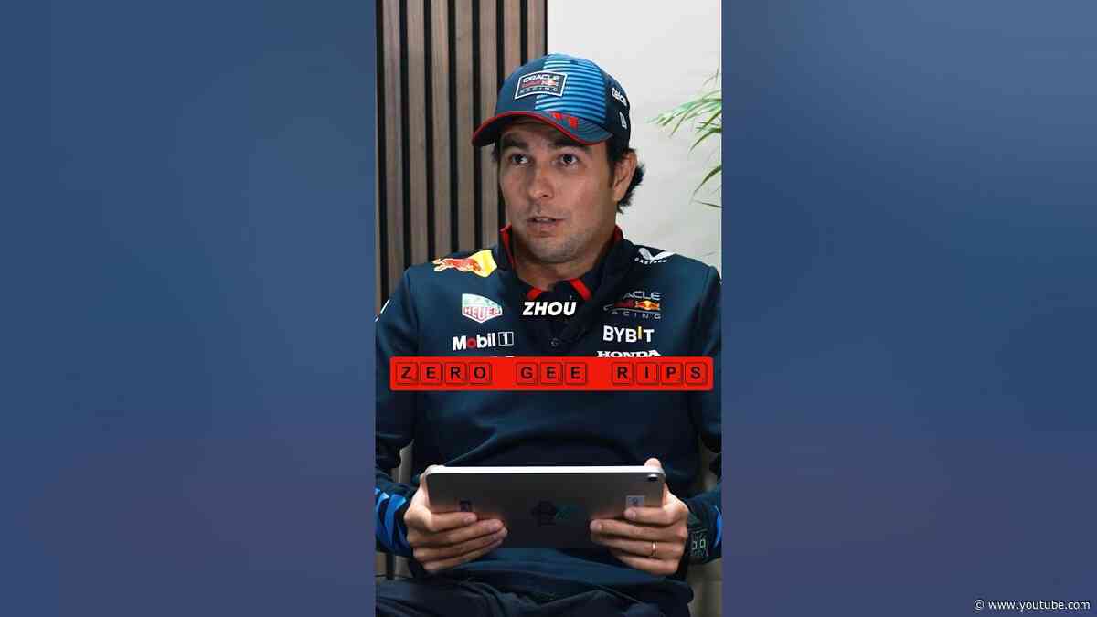 Checo couldn’t guess his own name…😅🙆‍♂️ #F1