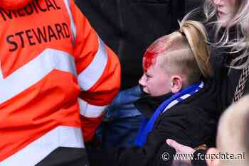 Foto van jonge, bebloede supporter bij Heerenveen - Feyenoord: 'Ik neem mijn kinderen niet meer mee'