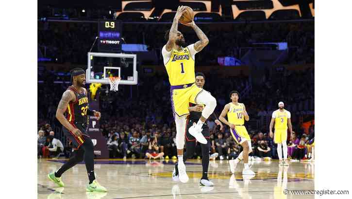 Lakers dominate Hawks, D’Angelo Russell ties record in blowout victory