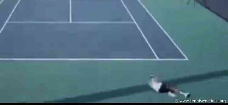 Watch: Arthur Cazaux collapses on court while waiting for serve in scary Miami scene