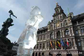 Groen voert campagne met smeltend meisje voor Antwerpse stadhuis