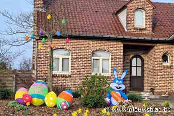 Jos en Nancy maken mooi paastafereel in hun voortuin