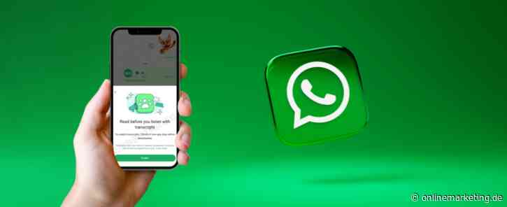 Bald möglich: WhatsApp-Sprachnachrichten lesen statt hören