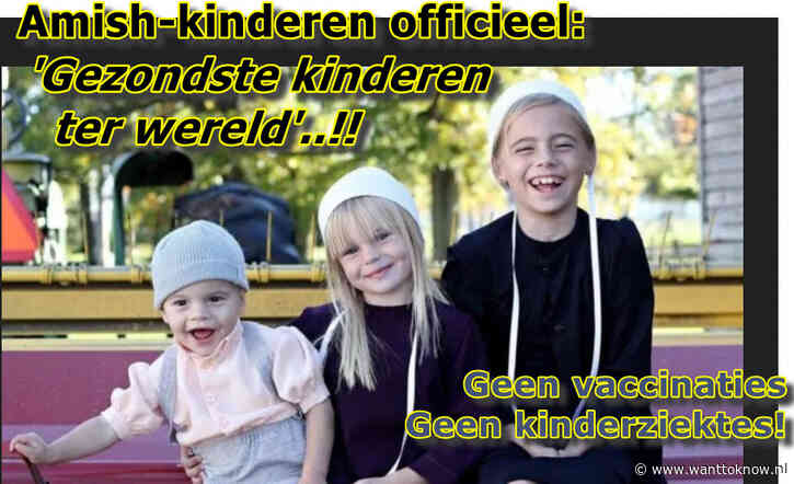 Amish-kinderen officieel: ‘Gezondste kinderen ter wereld’..!!