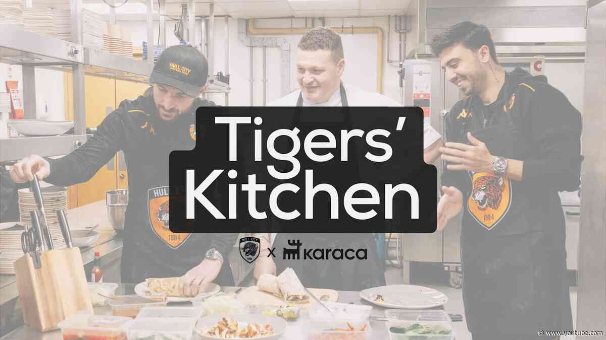 Ozan Tufan and Lewie Coyle Make Kebab Wraps! Tigers Kitchen Season 2 Episode 1