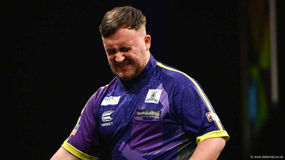 Luke Littler loses to Michael Smith in first round of Premier League night eight... with the teenager clinging onto play-off spot following loss as Luke Humphries storms to another victory