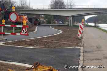 Industriezone Kanaaldijk door werken bereikbaar via tijdelijke weg