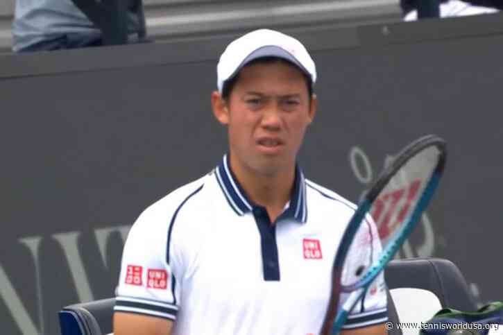 Kei Nishikori plays his first Masters 1000 match in a year and a half