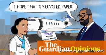 Sarah Akinterinwa on James Cleverly’s expensive Rwanda flight – cartoon