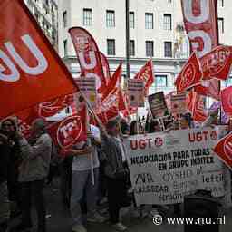 Spaanse werknemers moederbedrijf Zara protesteren na recordwinst