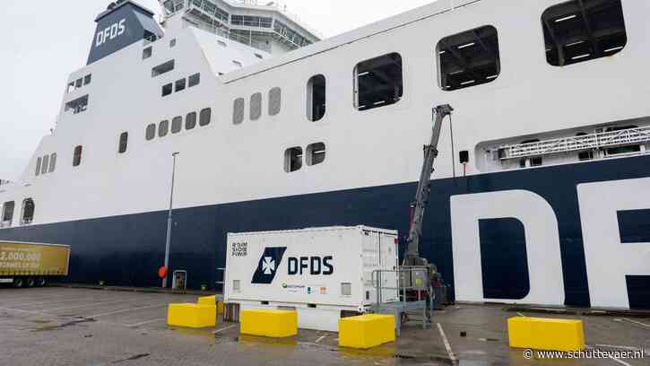 Roro-schepen bij DFDS Vlaardingen nu aan de stekker