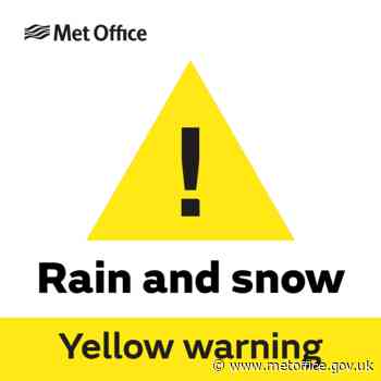 Yellow warning of rain, snow affecting Central, Tayside & Fife