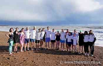 Brighton journalists swim in solidarity with reporter held in Russia