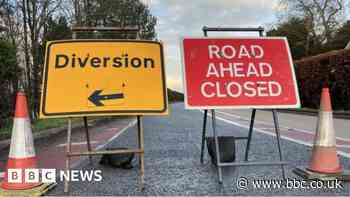 Emergency closure after 'void' appears in road