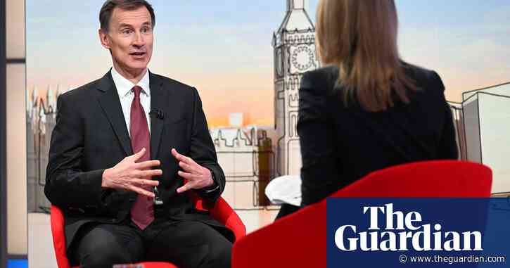 Jeremy Hunt doubles down on ‘£100k a year doesn’t go far’ claim