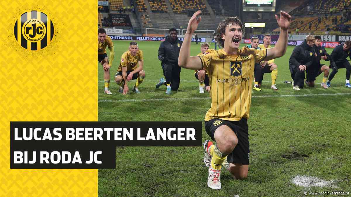 Lucas Beerten langer bij Roda JC