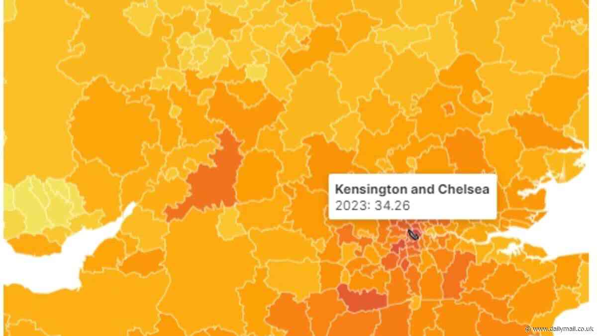 Where can YOU afford to buy a house? Heat map shows areas where property is most reasonably-priced compared to wages - as pay packets claw back ground