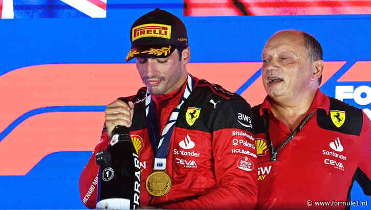 Ferrari-teambaas Vasseur ontwijkt kritische vragen na triomf Carlos Sainz