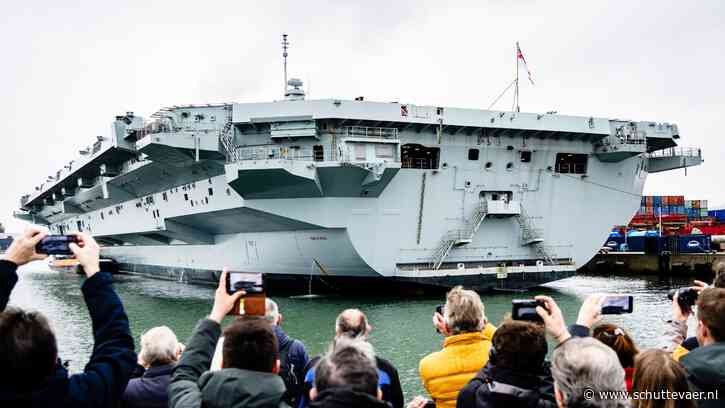 Brits vliegdekschip Prince of Wales later vertrokken uit Rotterdamse haven