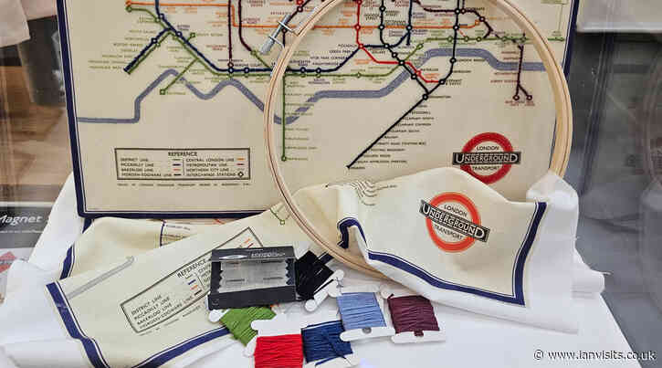 Sew your own vintage Tube Map with LT Museum’s DIY embroidery kit